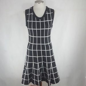 J.O.A Los angeles check print knit sleeveless dres